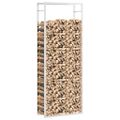 vidaXL Stojan na krbové drevo 80x28x222 cm nehrdzavejúca oceľ