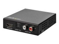 4K 60Hz - HDMI Audio De-embedder - HDR - Toslink Optical Audio - Dual RCA Audio - HDMI Audio (HD202A) - Extractor zvukového signálu HDMI - čierna