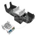 Solarix - MULTIPACK 24 ks, keystone CAT6 UTP RJ45 černý samořezný
