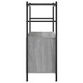 vidaXL Knižnica sivý dub sonoma 80x30x78,5cm kompozitné drevo a železo