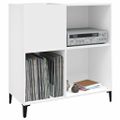 vidaXL Skrinka na platne biela 84,5x38x89 cm kompozitné drevo