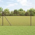 vidaXL Zvarený drôtený plot 1000 x 150 cm Červená