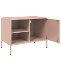 vidaXL TV skrinky 2 ks ružové 68x39x50,5 cm oceľ