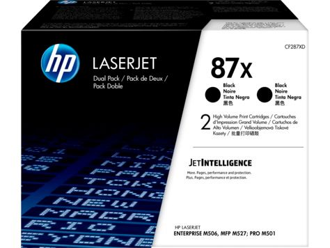 HP 87X čierny toner veľký - 2 pack, CF287XD