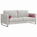 vidaXL Podložkové vankúše 2 pcs Víno červené Ø 15 x 40 cm