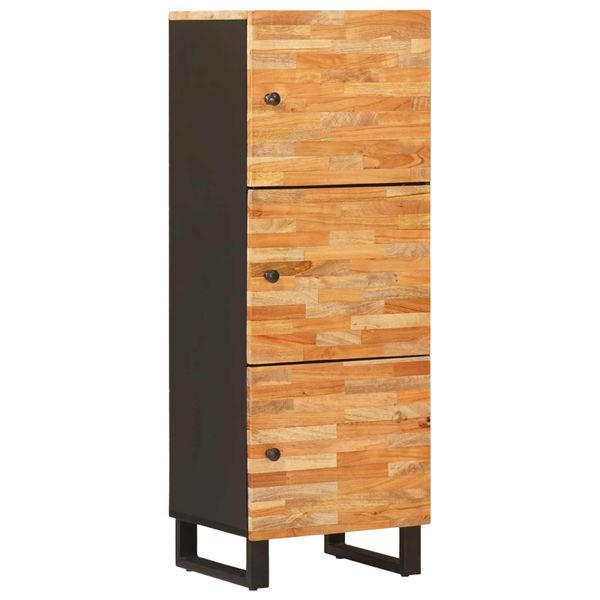 vidaXL Úložný vysoký stolík Hnedá 40 x 33 x 110 cm Masívne mango drevo