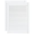 vidaXL Lamelové dvierka na skrinku 2 ks, biele 69x49,4 cm, borovica