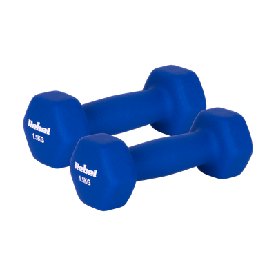 Činky REBEL ACTIVE RBA-2330-1.5 liatinové neoprénové HEX 2x1.5 kg