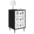 vidaXL Nočný stolík HANAU 2 ks Čierny dub 36 x 33 x 61 cm