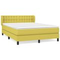 vidaXL Boxspring posteľ s matracom zelená 140x200 cm látka