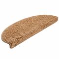vidaXL Schodové rohože 30 ks 65x21x4 cm béžové, polkruhové, veľké