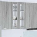 vidaXL Závesná skrinka Sivý Sonoma 60 x 31 x 100 cm Kompozitné drevo
