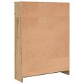 vidaXL Knižnica dub artisan 80x24x109 cm kompozitné drevo