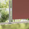 vidaXL Zaťahovacia bočná markíza na terasu 120x300 cm, hnedá