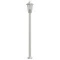 vidaXL Vonkajšia stojaca lampa strieborná 120 cm nehrdzavejúca oceľ