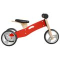 vidaXL Balančný bicykel pre deti 2 v 1 červený