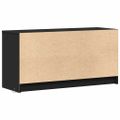 vidaXL TV stolík s LED čierny 100x34x50 cm kompozitné drevo