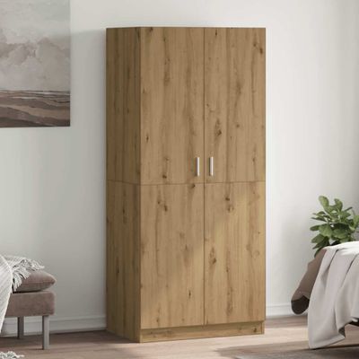 vidaXL Šatníková skriňa Dub Artisan 80x52x180 cm Technické drevo