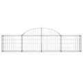 vidaXL Oblúkový gabionový kôš 18 ks 200x30x40/60 cm pozinkované železo