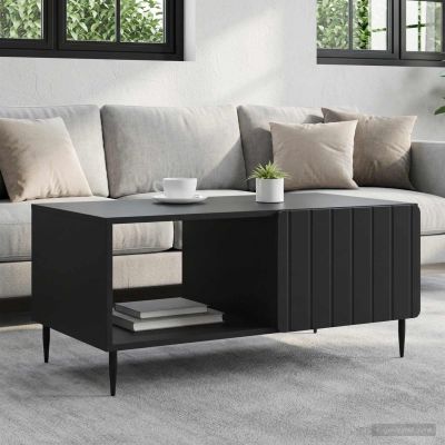 vidaXL Konferenčný stolík Čierna 90 x 50 x 40 cm Kompozitné drevo