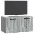 vidaXL Nástenná TV skrinka Nástenný Sivá sonoma 59,5 x 31 x 30 cm