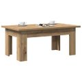 vidaXL Konferenčný stolík Artisan Dub 100x60x42 cm Konštrukčné drevo
