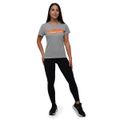 Dámske tričko Stronger Together Grey - GymBeam, veľkosť XS, veľkosť oblečenia XS