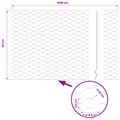 vidaXL Hexagonálny plot 0,6 x 10 m PVC Zelená