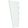 vidaXL Bočný panel pre striešku dverí priehľadný 50x100cm tvrdené sklo