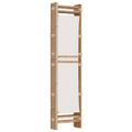 vidaXL Skladací 4-panelový paraván 160 cm bambus a plátno