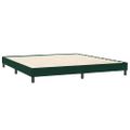 vidaXL Rám postele bez matraca Tmavo zelená 200x220 cm Zamat