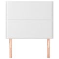 vidaXL Čelo postele biele 100x5x118/128 cm umelá koža