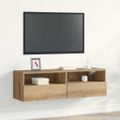 vidaXL TV nástenná skriňa 100 x 30 x 30 cm dub artisan