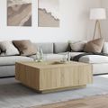 vidaXL Konferenčný stolík dub sonoma 100x100x40 cm kompozitné drevo