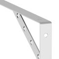 vidaXL Držiaky políc 4 ks 30x2,5x15,5 cm strieborná nerezová oceľ