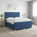 vidaXL Posteľ boxspring s matracom Modrá 140 x 200 cm Látka