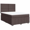 vidaXL Boxspring posteľ s matracom tmavohnedá 160x200 cm látka