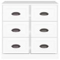vidaXL Komoda biela 70x35,5x67,5 cm spracované drevo
