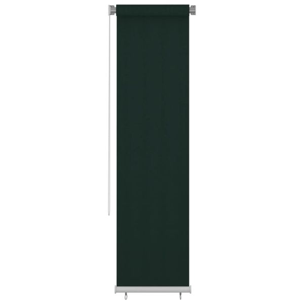 vidaXL Vonkajšia zatemňovacia roleta 60x230 cm tmavozelená HDPE