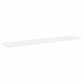 vidaXL Prídavné police 8 ks, biele 100x20x1,5 cm, drevotrieska