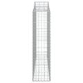 vidaXL Oblúkové gabiónové koše 14 ks 200x30x120/140cm pozinkov. železo