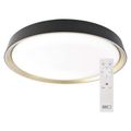 LED nástenné svietidlo ILVI, kruhové 30 W, stmievanie + CCT, čierna + šampanská