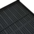 vidaXL Konferenčný stolík, čierny 78x78x74 cm, HDPE, drevený vzhľad