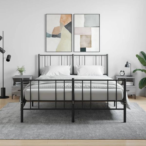vidaXL Nočné stolíky 2 ks sivé sonoma 40x35x47,5 cm kompozitné drevo