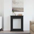 vidaXL Obloženie krbu čierne dub 75x20x87,5 cm kompozitné drevo