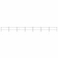 vidaXL Záhradný plot s hrotmi, oceľ (0,5-0,75)x11,9 m, čierny