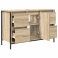 vidaXL skrinka pod umývadlo so zásuvkami dub sonoma 90x34,5x60 cm