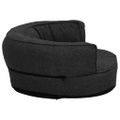 vidaXL Ergonomický matrac pre psa 60x42 cm ľanový vzhľad flís čierny