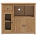 VidaXL Mikrovlnná skrinka PANAMA Medový vosk 99.5 x 44 x 86.5 cm