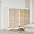 vidaXL Skříňové dvere s dverami 4 ks Prírodná 49,5 x 2,1 x 140,5 cm